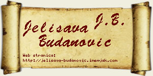Jelisava Budanović vizit kartica